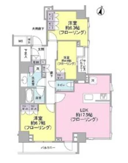 ブランズ渋谷常盤松 3階