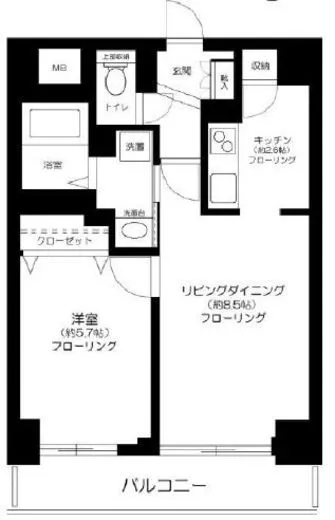 コアーズ勝どき 3階