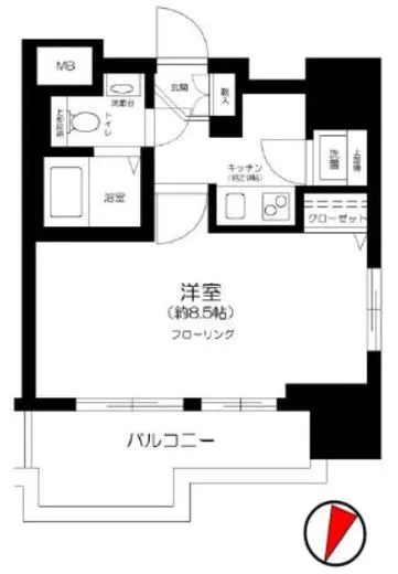 ガリシア九段下ライズ 2階