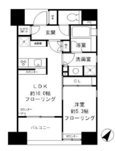 パークリュクス築地 8階