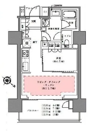 プラウド渋谷本町 13階