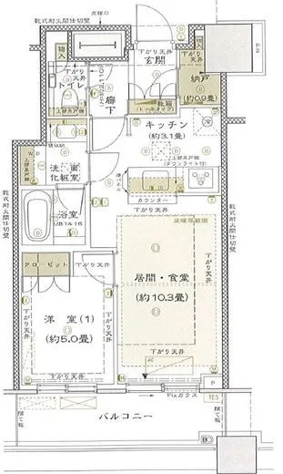 プラウドタワー千代田富士見 6階