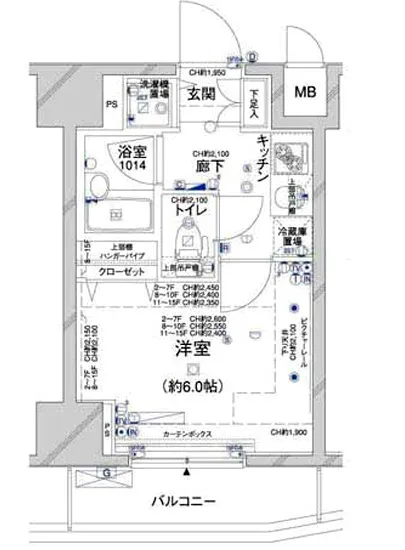 コンシェリア新橋 1302