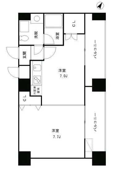 レジディア麻布十番II 902