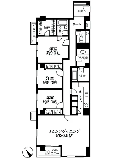 有栖川パークマンション 202