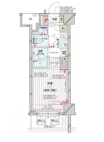 パレステュディオ南麻布 1102