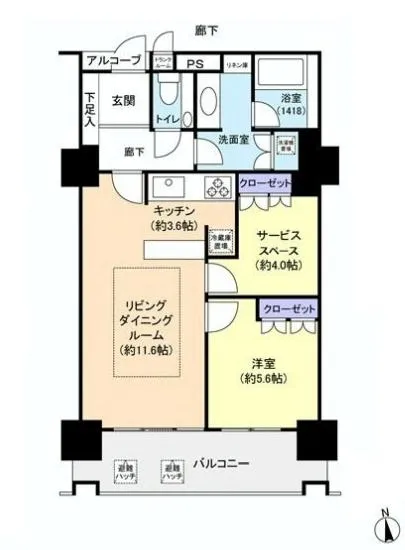 コスモポリス品川 6階