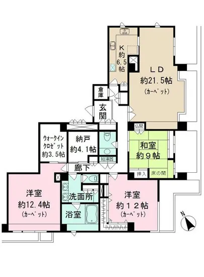 北青山パークマンション 4F