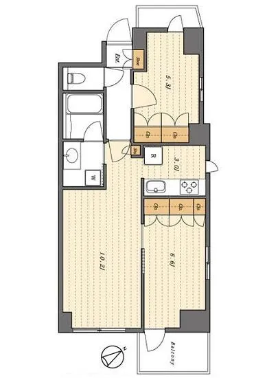 オープンレジデンシア六本木美術館前 3階