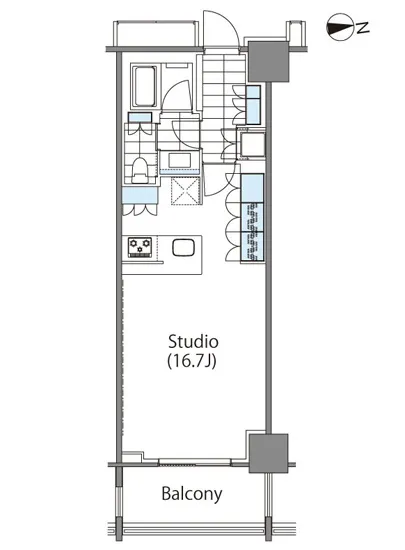 コンフォリア新宿イーストサイドタワー 727