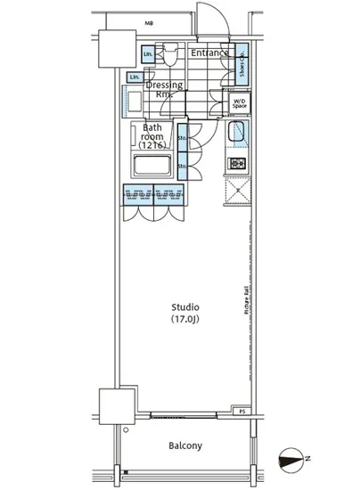 コンフォリア新宿イーストサイドタワー 9F