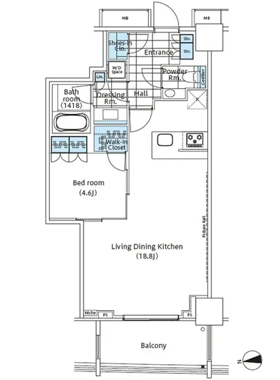 コンフォリア新宿イーストサイドタワー 13F