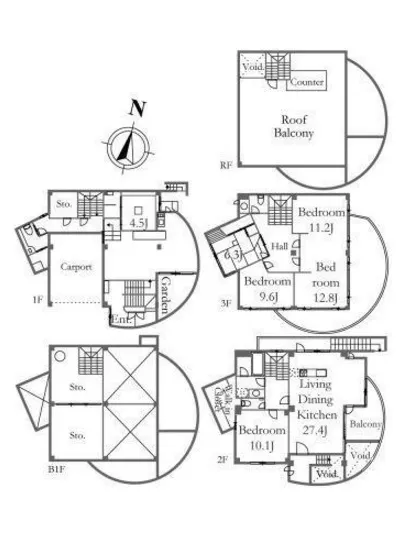 白金6丁目戸建住宅 1F