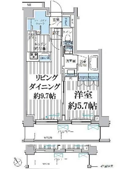 メゾンカルム市谷仲之町 308