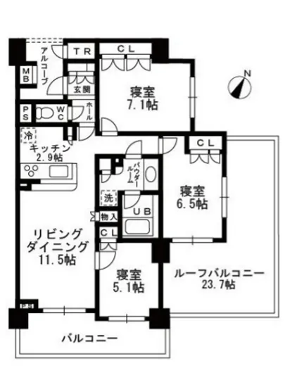 シャンピアグランデ深沢 703