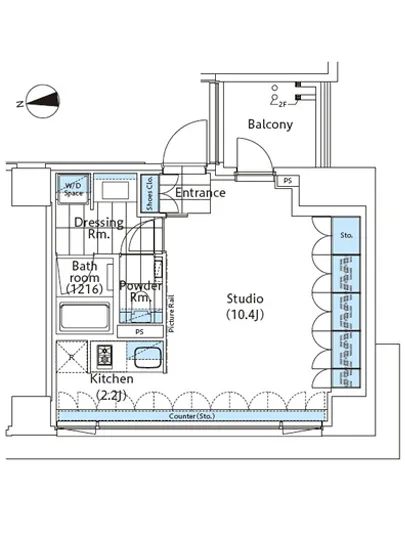 コンフォリア新宿イーストサイドタワー A-205