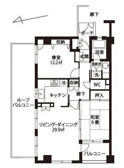 クレッセント麻布 5F