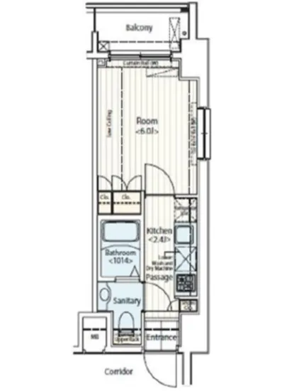 ドゥーエ新富町 307