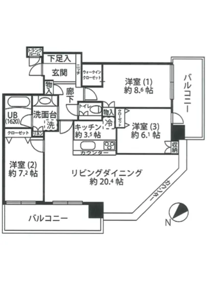 ライオンズタワー月島 2409