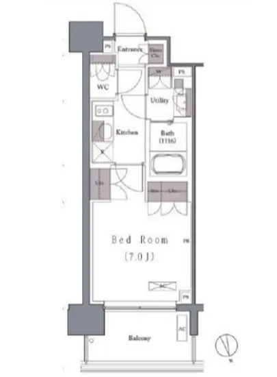 プレジリア新富町 202