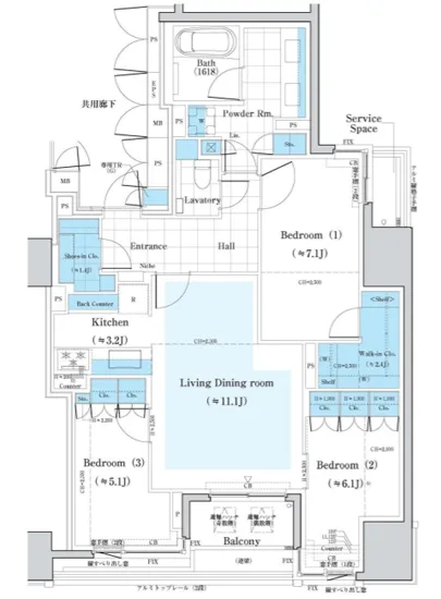 ミレアコート銀座プレミア 11F