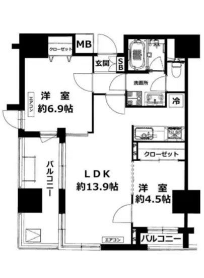 オープンレジデンシア銀座エスト 4F