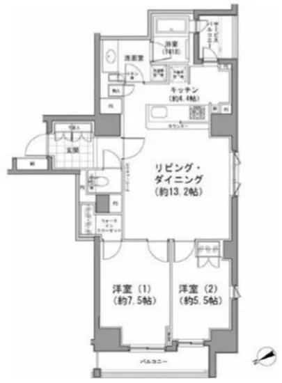 パークハビオ八丁堀 1303