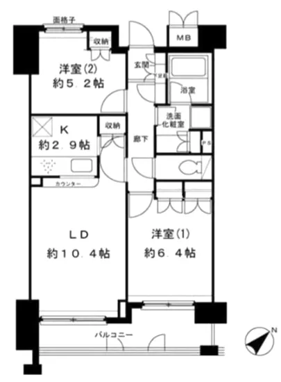 御殿山南パークハウス 503