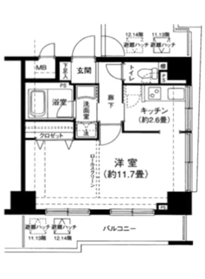 ワンルーフフラット戸越 1102