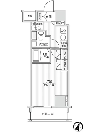 レジディア笹塚2 408