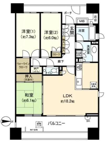 ガーデンフラッグシティ 4F