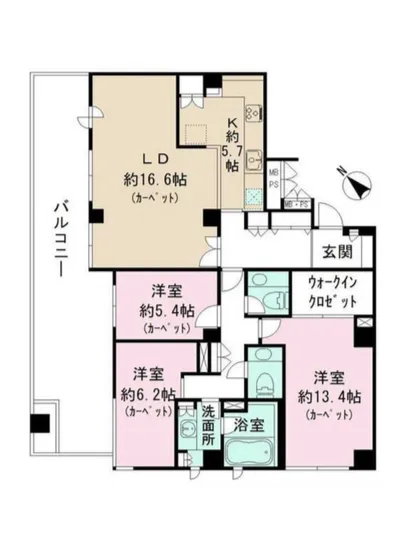 北青山パークマンション 402