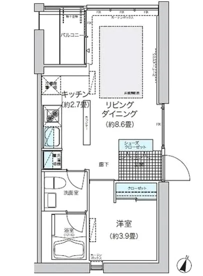 ガーデニエール砧ウエスト 443