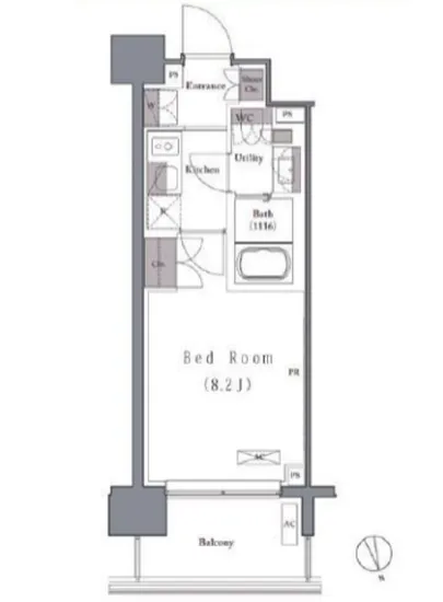 プレジリア新富町 704