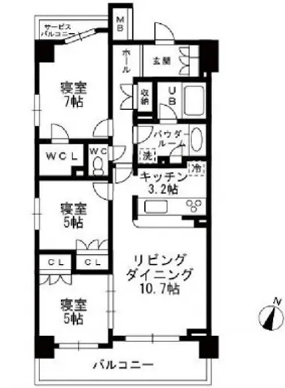 シャンピアグランデ深沢 405