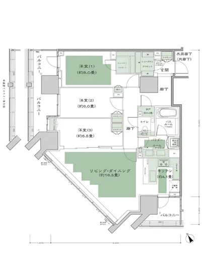 グランドヒルズ恵比寿 22F