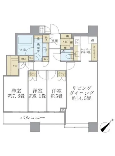 ブリリアタワーズ目黒 N-38F