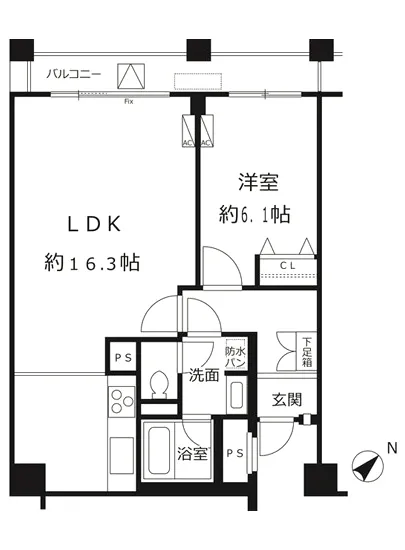 ルシマン月島 1005