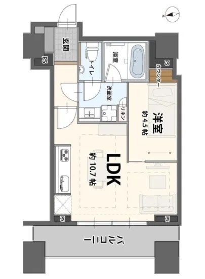 シティタワー高輪 3F