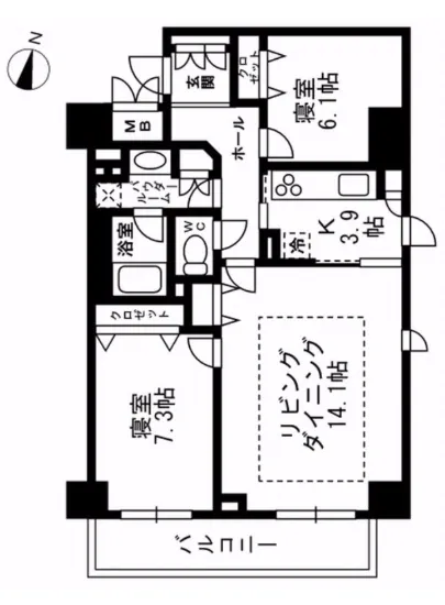 パークフラッツ学芸大学 704