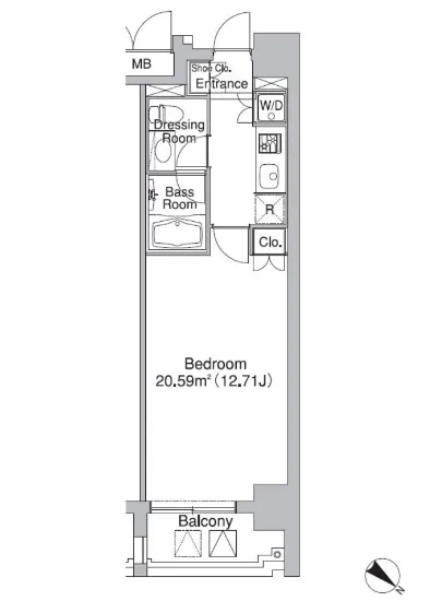 レジディア市ヶ谷2 205