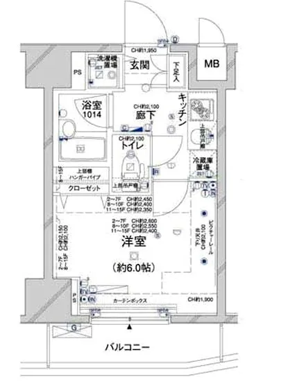 コンシェリア新橋 1402