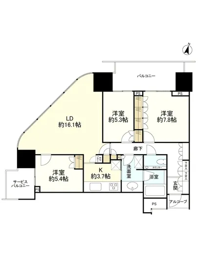 二子玉川ライズタワー&レジデンス T-18F