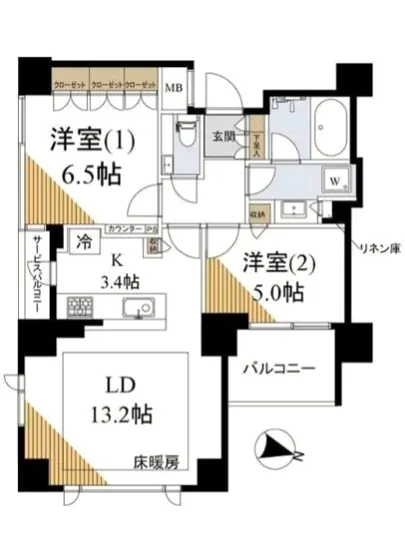 グランドヒルズ目黒一丁目 4F