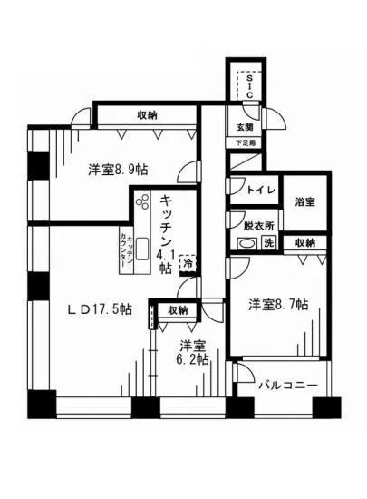 レジディアタワー麻布十番 1902