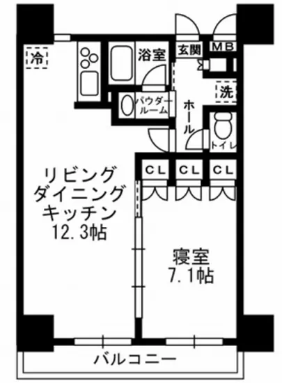 レジディア月島3 1202