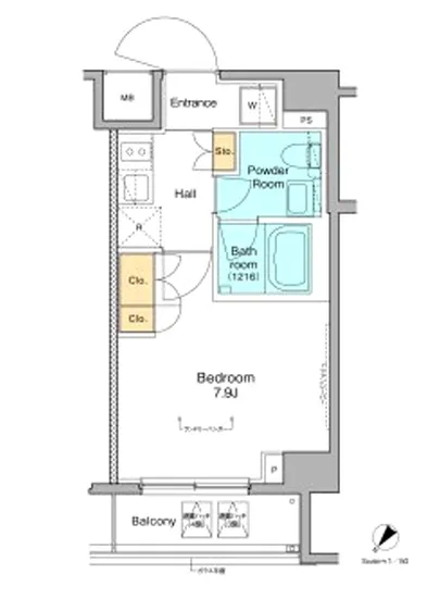 プラウドフラット根津谷中 206