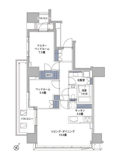 サンウッド赤坂氷川 7F