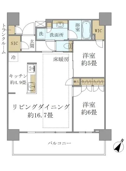 ブリリア有明シティタワー 1212