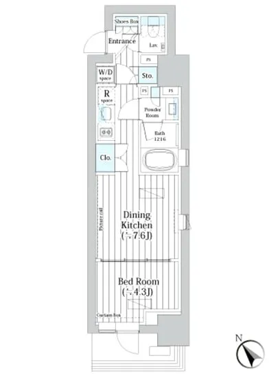 ライオンズフォーシア築地ステーション 205